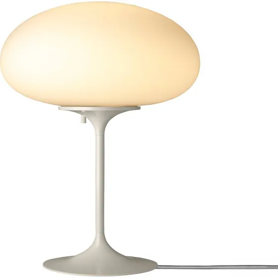 GUBI Stemlite Tischleuchte, kieselgrau, dimmbar, 42 cm