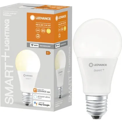 LEDVANCE SMART+ WiFi Classic E27 9W warmweiß dimmbar