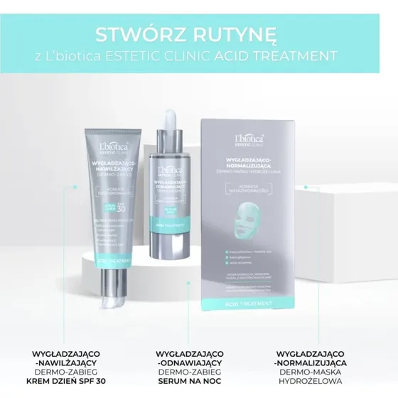 Kwasowa Hydrogel-Maske Dermo zur Hautglättung