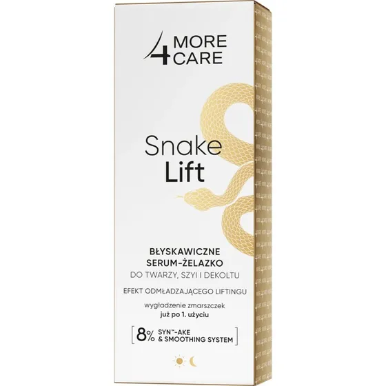 More4Care Snake Lift Sofort-Serum-Gel für Gesicht, Hals & Dekolleté, 35 ml