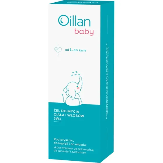 Oillan Baby 3in1 Bade-, Körper- und Haargel, 200 ml