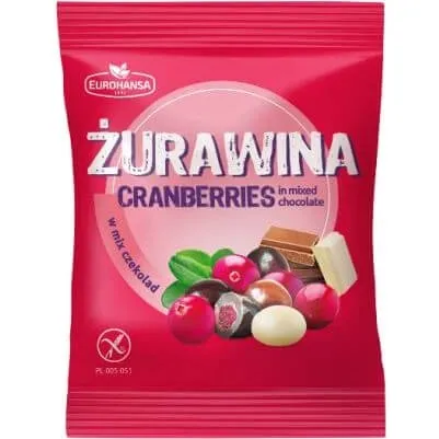 Eurohansa Blaubeeren in Schokoladenmischung, 70g