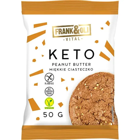 Frank&Oli Keto Weiche Kekse Erdnussbutter 50g
