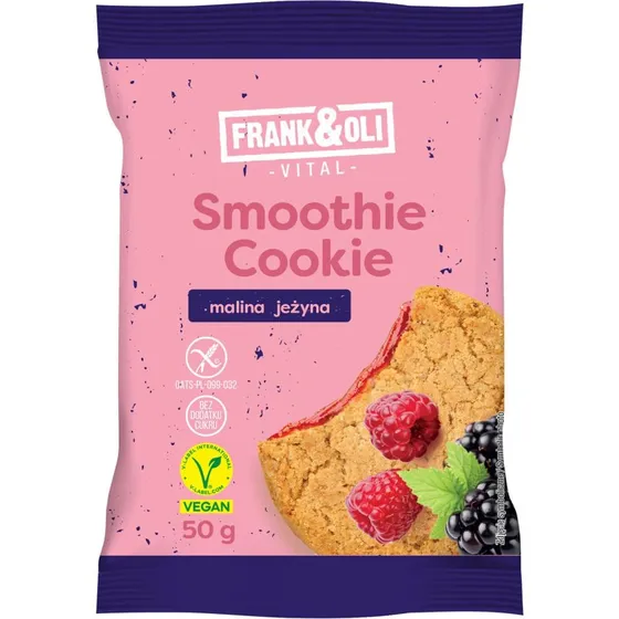 Frank&Oli Smoothie Cookie Himbeere & Brombeere, 50g