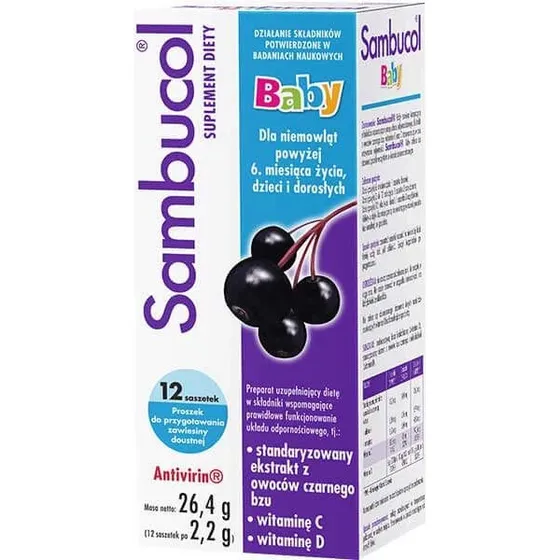 Sambucol Baby Pulver zur Suspension, 12 Beutel