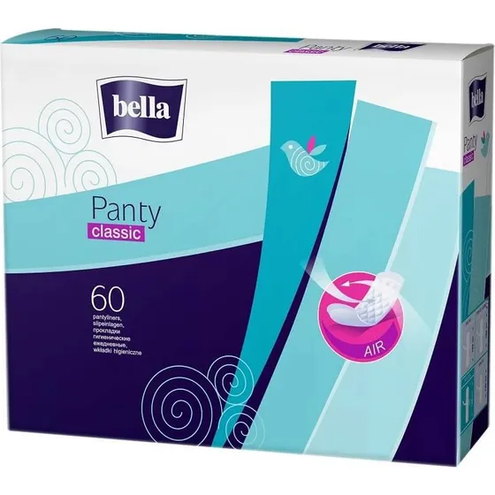 Bella Panty Classic Slipeinlagen, 60 Stück, Daily Pads