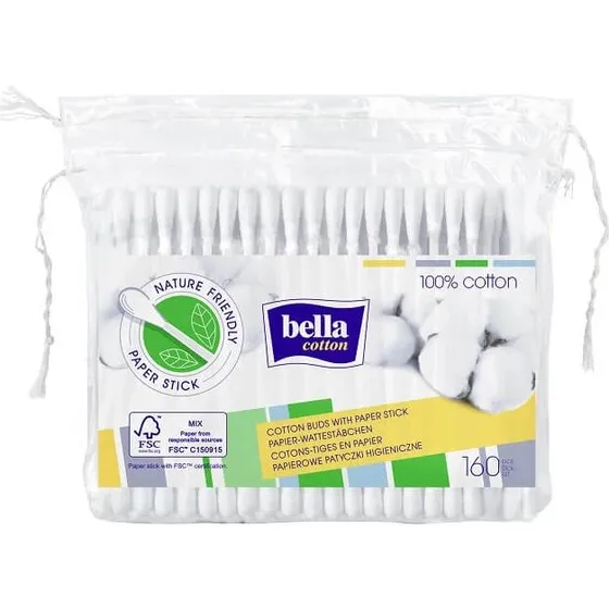 Bella Hygienische Ohrstäbchen, 160 Stück