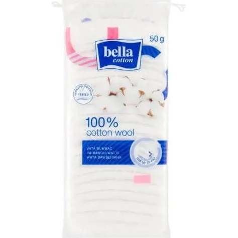 BELLA Watte 50g - 100% reine Baumwolle