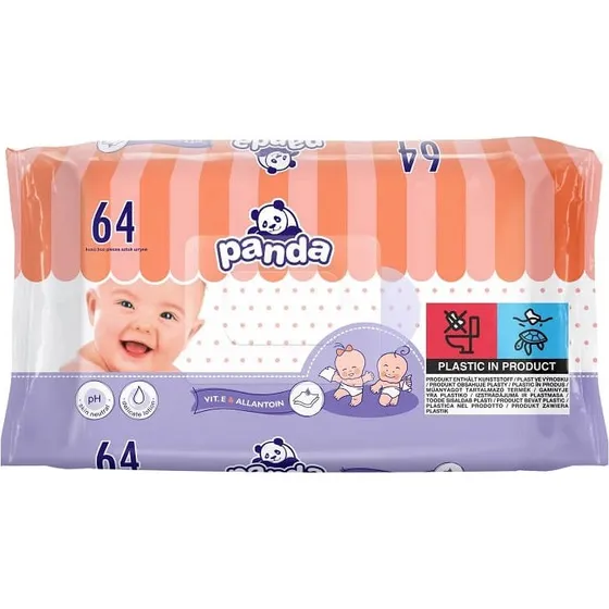 Panda Bella Feuchttücher, 64 Stück