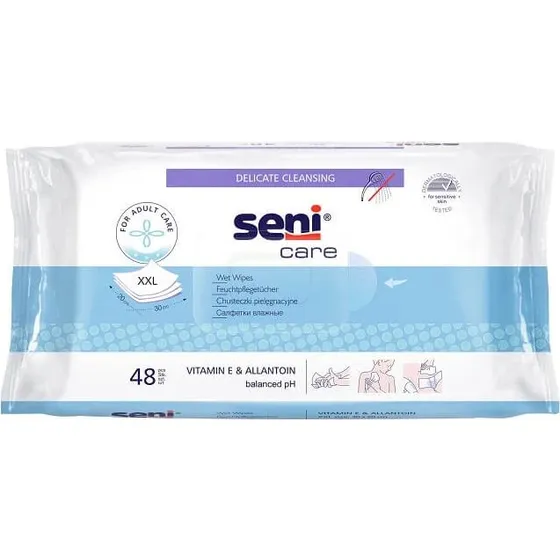 Seni Care Feuchttücher, 48 Stück, XXL