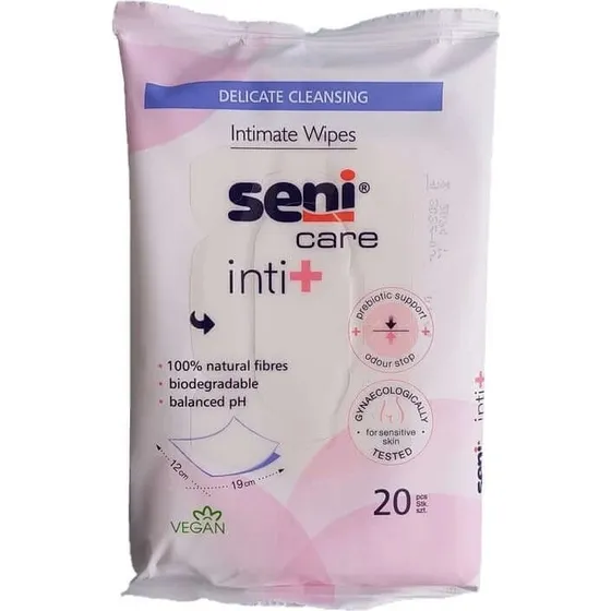 SENI care Inti+ Feuchttücher 12x19 cm, 20 Stück