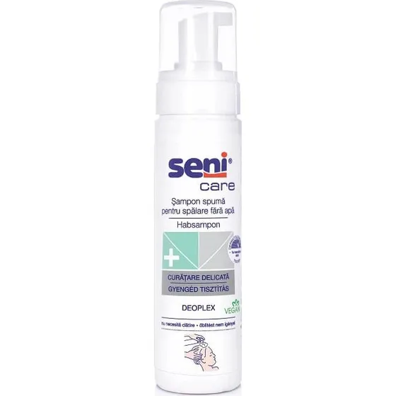 Seni Care Schäumendes Shampoo zur wasserlosen Reinigung, 200 ml