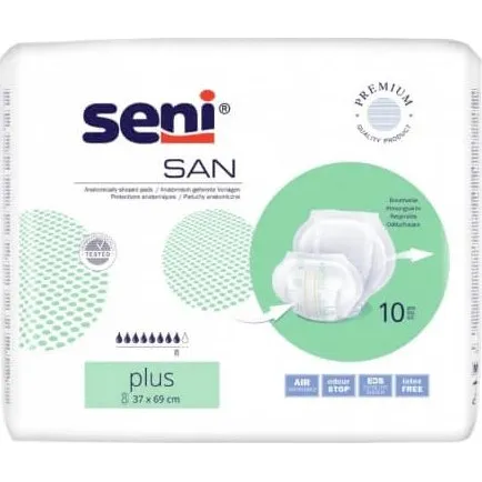 Seni San Plus Anatomisierte Windeln, 10 Stück