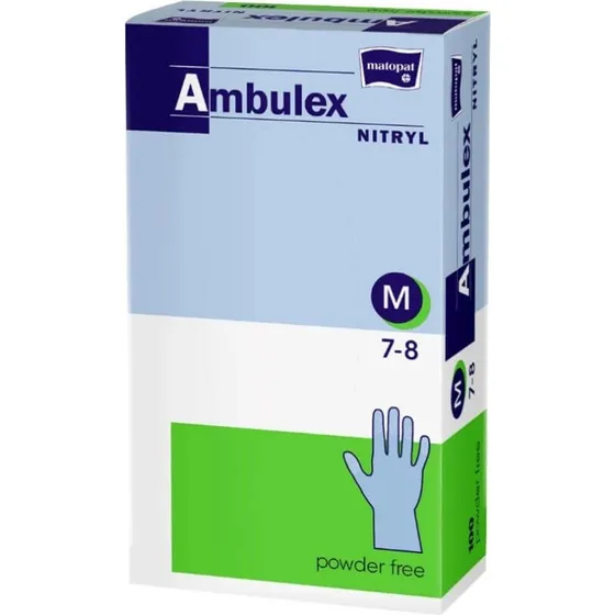 Ambulex Nitril-Untersuchungshandschuhe, puderfrei, 100 Stück