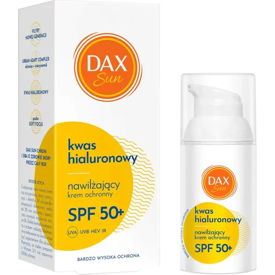 Dax Sun Feuchtigkeitsspendende Sonnencreme mit Hyaluronsäure SPF 50+, 30 ml