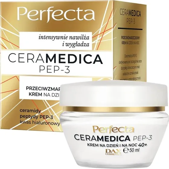 Perfecta Ceramedica Pep-3 Anti-Falten Tages- und Nachtcreme 40+, 50 ml