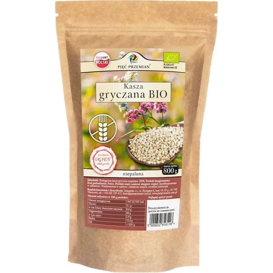 Five Transformations Bio glutenfreie weiße Buchweizengrütze 800 g