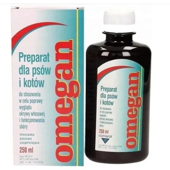 Omegan Sirup für Haut & Fell bei Hunden und Katzen, 250 ml