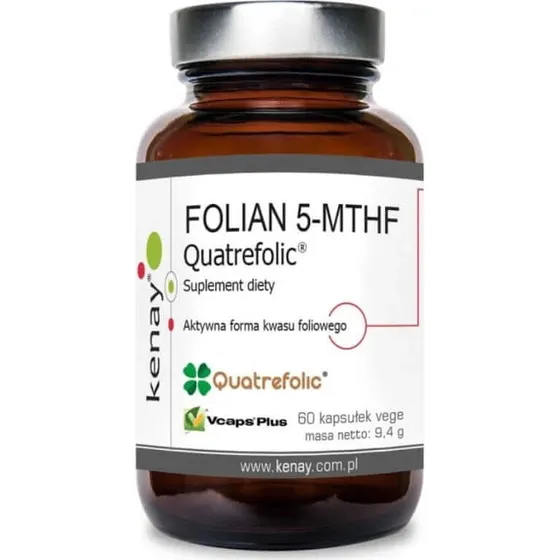 Kenay FOLATE 5-MTHF Quatrefolic® Aktive Folsäure, 60 Kapseln