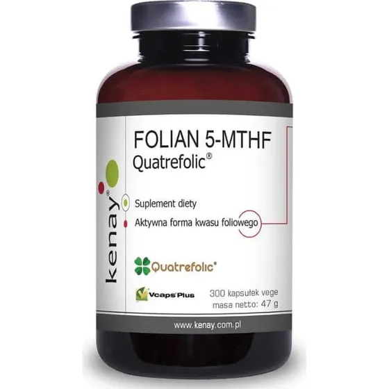 Kenay FOLATE 5-MTHF Quatrefolic® Aktive Folsäure, 300 Kapseln