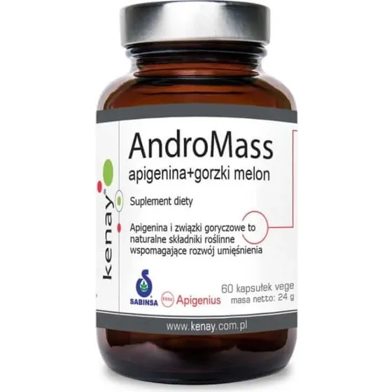 Kenay AndroMass Extrem: Apigenin & Bittermelone, 60 Kapseln
