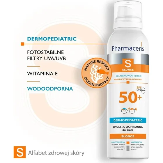 Pharmaceris S Emulsion Sonnenschutz für Babys & Kinder SPF 50+, 150ml