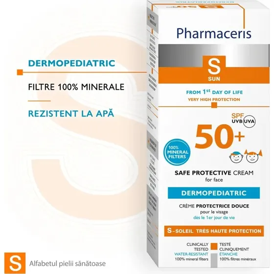 Pharmaceris S Gesichtscreme für Babys & Kleinkinder SPF 50+, 50 ml