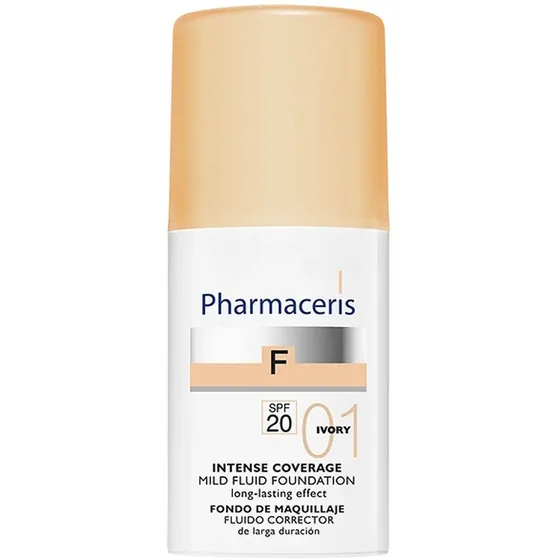 Pharmaceris F Intense Coverage Mild Fluid Foundation SPF 20 - 01 Ivory