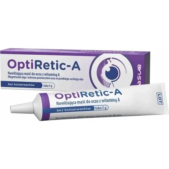 OptiRetic-A feuchtigkeitsspendende Augensalbe mit Vitamin A, 5 g
