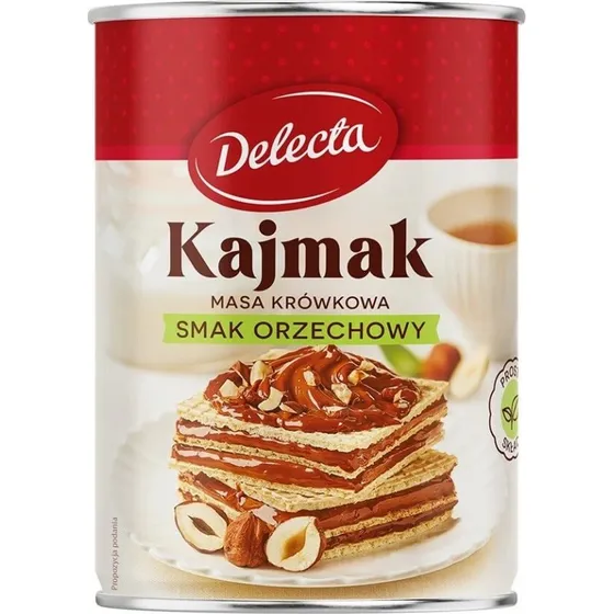 Delecta Kajmak Karamellpaste mit Erdnussgeschmack, 400 g
