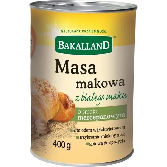 Bakalland Marzipan-Mohnpaste mit weißem Mohn