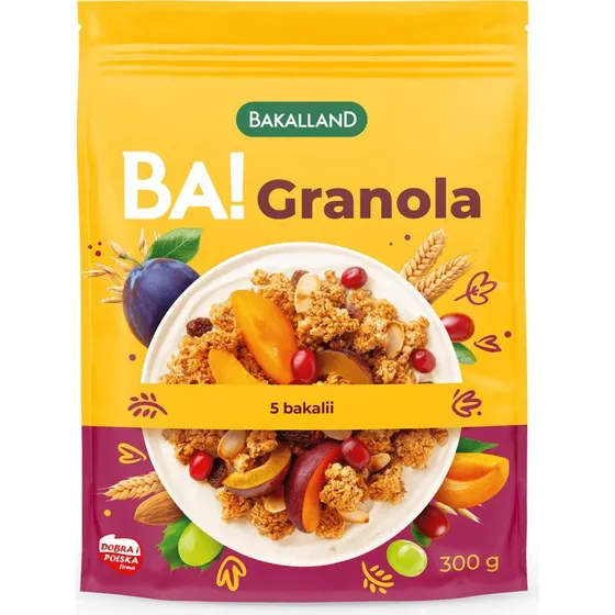 Bakalland BA! Müsli 5 Nüsse & Trockenfrüchte, 300 g
