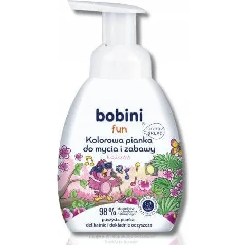 Bobini Fun Coloured Wasch- und Spielschaum rosa, 300 ml