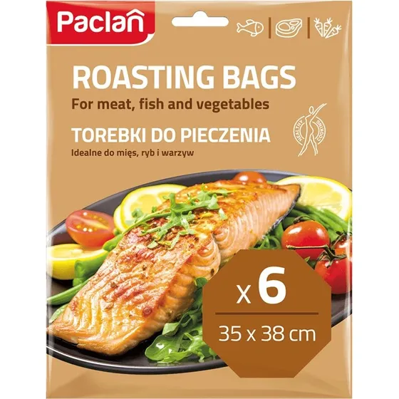 Paclan Backbeutel mit Clipverschluss, 6 Stück