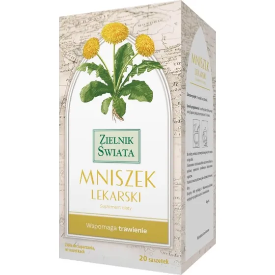 Herbapol Zielnik Świata Mniszek Lekarski Löwenzahn Tee, 20 Beutel