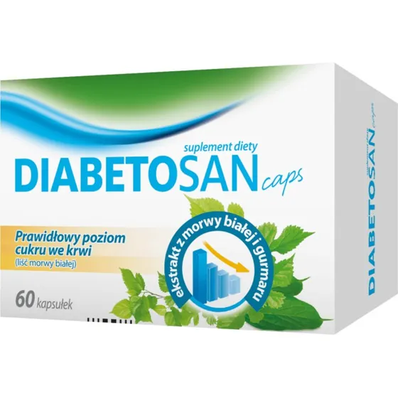 Diabetosan Caps, 60 Kapseln zur Unterstützung des Blutzuckerspiegels