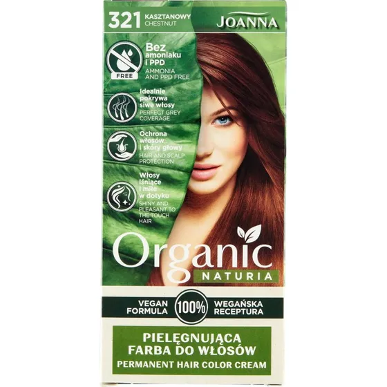 Joanna Naturia Bio Haarfärbemittel 321 Kastanienbraun