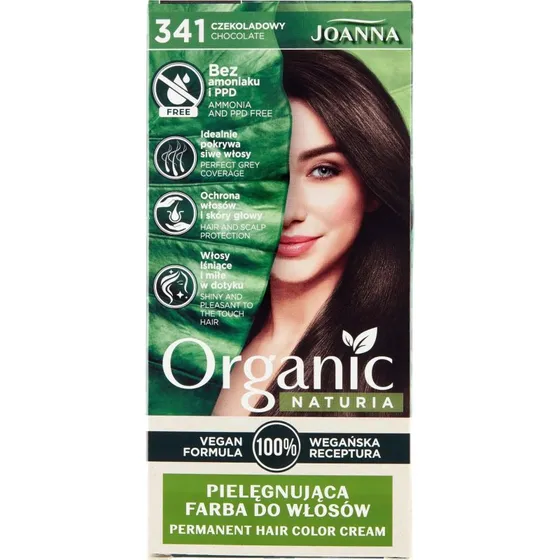 Joanna Natanna Naturia Organic Haarfarbe 341 Schokoladenbraun