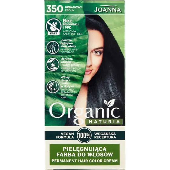Joanna Naturia Organic Haarfärbemittel 350 Ebenholz