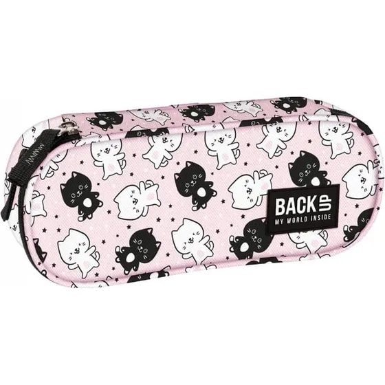 BackUp Pussycat Rose Federmäppchen - Hartschalenetui mit Katzenmotiv