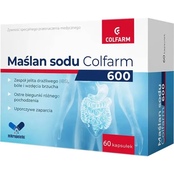 Colfarm Natriumbutyrat 600 mg, 60 Kapseln
