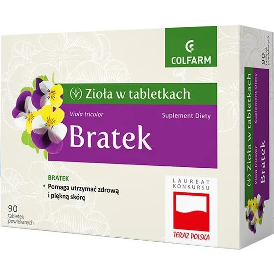 Bratek Kräuter-Tabletten mit Stiefmütterchen-Extrakt, 90 Filmtabletten