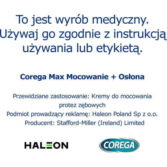 Corega Power Max Fixation + Cover Fixiercreme, neutral, 40 g