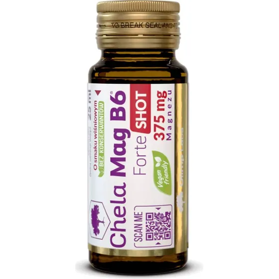 Olimp Chela-Mag B6 Forte Shot, Kirschgeschmack, 25 ml