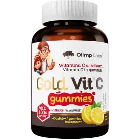 Olympus Gold Vit C Vitamin C Gummis, Zitrone, 60 Stück