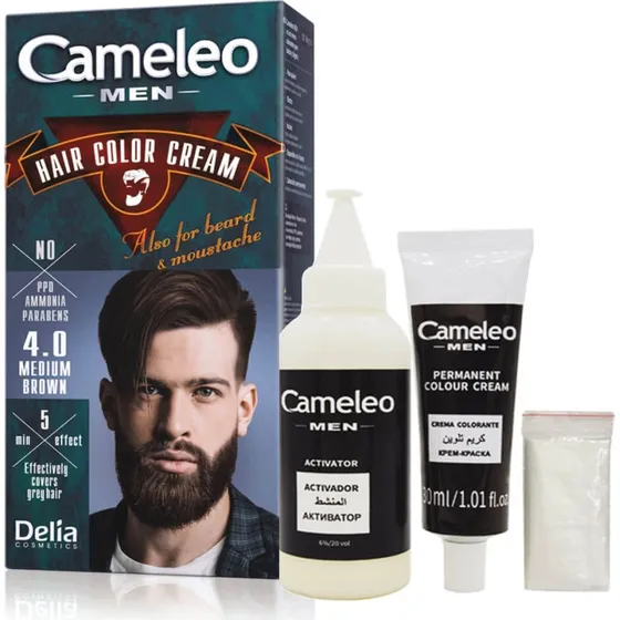 Delia Cameleo Men Haar- und Bartfärbecreme, 30 ml