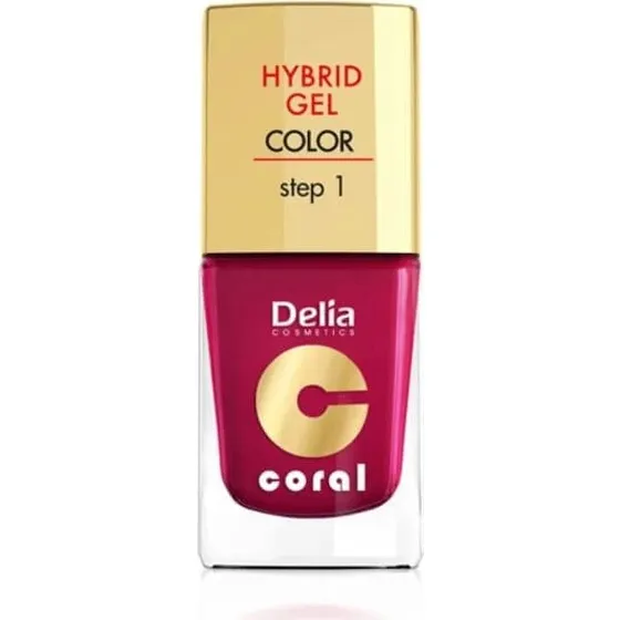 DELIA Hybrid Coral Nagellack Nr. 006 Burgunderrot, 11ml