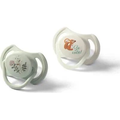 Babyono Night & Day Symmetrischer Silikonschnuller, 6–18 Monate
