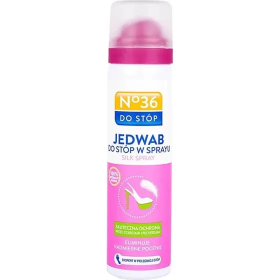 No36 Seidenspray für Füße, gegen Schwitzen und Blasenbildung, 75 ml