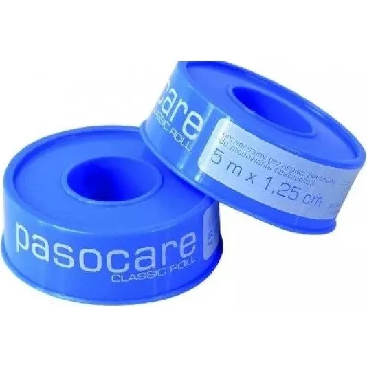 Pasocare Stoffrolle Bandage, 5m x 1,25cm, klassische Rolle